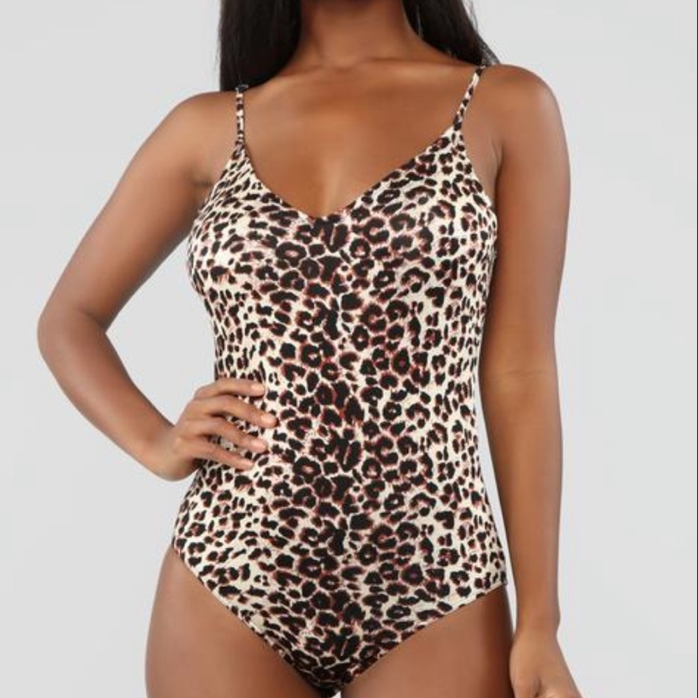 Leopard print bodysuit
